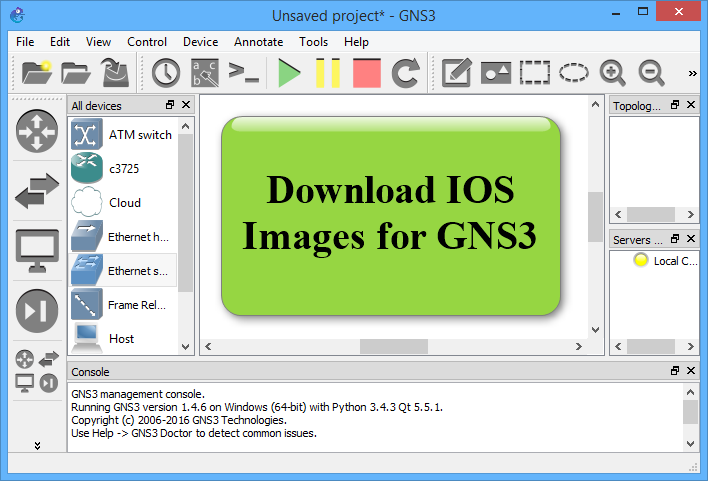 download ios router for gns3